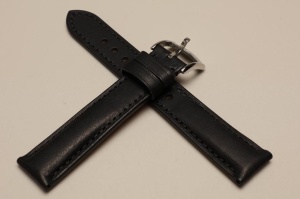 Pasek Stailer Classic 6111, Skórzany, Czarny, 18mm