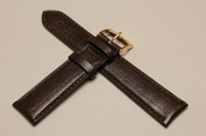 Pasek Bros 8813, Skóra naturalna, Brązowy, 20mm