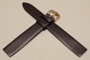 Pasek Hirsch Toronto Open End, Skórzany, Ciemny brąz, 18mm