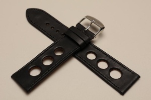 Pasek Horido 9207N Rally, Skórzany, Czarny, 22mm