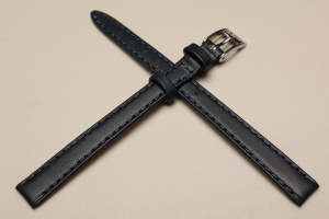 Pasek Bros 0979, Skóra naturalna, Granatowy, 10mm, XL