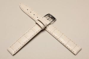 Pasek Bros 8435, Skóra naturalna, Kremowy, 12mm