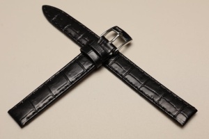 Pasek Bros 8435, Skóra naturalna, Czarny, 12mm