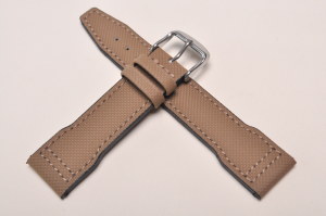 Pasek Fluco Pilot 307M, Skórzany, Beżowy, 22mm