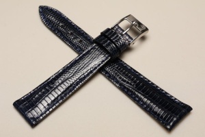 Pasek Campagnolo 711210, Skóra z jaszczurki, Granatowy, 18mm