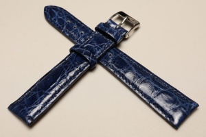 Pasek Campagnolo 609060, Skóra z krokodyla, Granatowy, 20mm, XL 