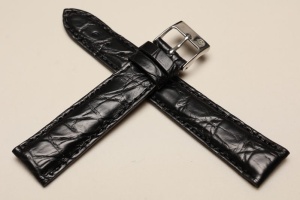 Pasek Campagnolo 609910, Skóra z krokodyla, Czarny, 18mm