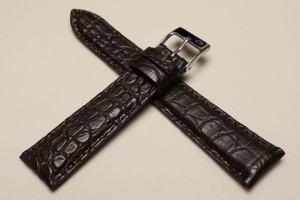 Pasek Campagnolo 609910, Skóra z krokodyla, Brązowy, 20mm