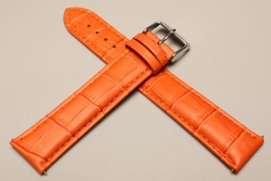 Pasek Skórzany, Pomarańczowy, 22mm XL