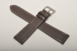 Pasek Fluco 120M Montana, Skórzany, Ciemny brąz, 20mm