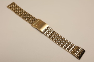 Bransoleta do zegarka, Stalowa, Złota, 18mm