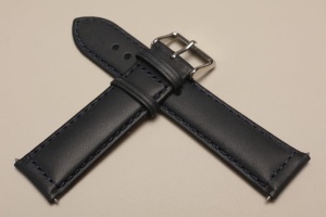 Pasek Skórzany, Granatowy, 22mm