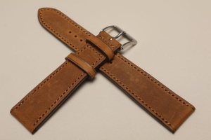 Pasek Fluco Mountain Bear 140M, Vintage, Skórzany, Brązowy jasny, 19mm