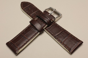 Pasek Campagnolo 002110, Skórzany, Ciemnobrązowo-beżowy, 22mm