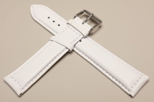 Pasek Skórzany, Biały, 20mm, XL