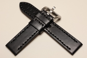 Pasek Skórzany, Czarny , 22mm