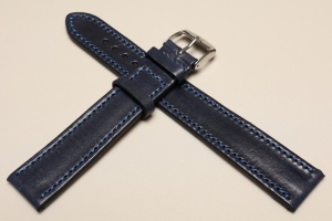 Pasek Horido 9201, Skórzany, Granatowy, 24mm, XXL