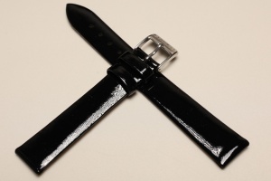 Pasek Stailer 125B, Lakierowany, Czarny, 16mm