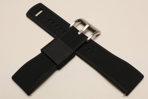 Pasek Silikonowy, Czarno- Zielony, 22mm