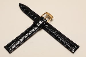 Pasek Bros 8473, Skóra naturalna, Czarny, 13mm