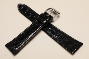 Pasek Campagnolo 601010, Skóra z krokodyla, Czarny, 20mm