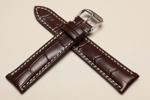 Pasek Happel Tupelo, Skórzany, Ciemny brąz, 20mm, M