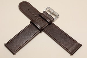 Pasek Skórzany, Brązowy , 22mm, XXL