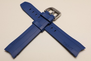 Pasek do zegarka Tissot PRC200 T055417, Gumowy, Granatowy, 19mm