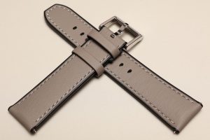 Pasek Stailer Endurance 7314, Silikon Skóra, Szaro-czarny, 22mm