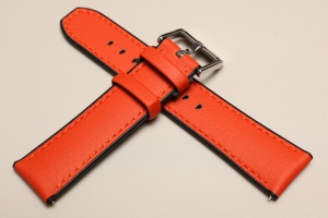 Pasek Stailer Endurance 7315, Silikon Skóra, Pomarańczowo-czarny, 22mm