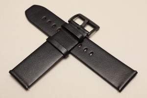 Pasek Stailer Smart 7601, Skórzany, Czarny, 22mm