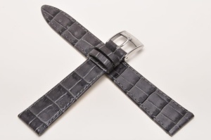 Pasek Bros 8449, Skóra naturalna, Szary, 20mm