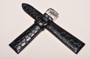 Pasek Bros 8473, Skóra naturalna, Czarny, 20mm