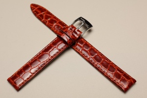 Pasek Bros 8473, Skóra naturalna, Brązowy, 12mm