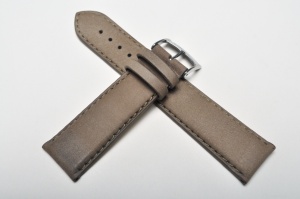 Pasek Bros 8758, Nubukowy, Szary, 24mm