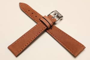 Pasek Campagnolo, Skórzany, Zamszowy, Brązowy, 18mm