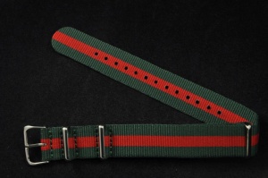 Pasek typu Nato, Nylonowy, Portugalski, 18mm