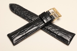 Pasek Campagnolo 609910, Skóra z krokodyla, Czarny, 20mm