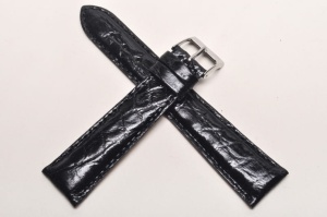 Pasek Campagnolo 609010, Skóra z krokodyla, Czarny, 18mm