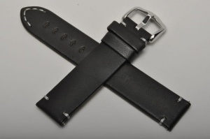 Pasek Hirsch Ranger, Skórzany, Czarny, 21mm