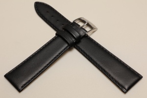 Pasek Bros 8541, Skóra naturalna, Czarny, 18mm