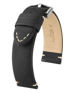 Pasek Hirsch Ranger, Skórzany, Czarny, 21mm