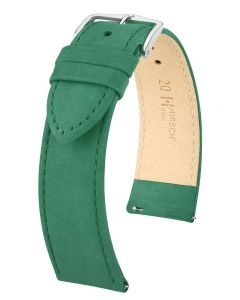 Pasek do zegarka Hirsch Osiris, Skórzany, Zielony, 22mm