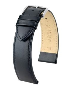 Pasek do zegarka Hirsch Osiris, Skórzany, Czarny, 19mm