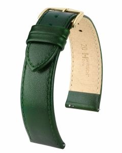 Pasek do zegarka Hirsch Osiris, Skórzany, Zielony, 20mm