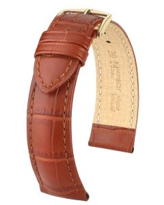 Pasek do zegarka Hirsch Duke, Skórzany, Brązowy, 17mm, M