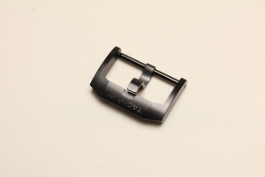 Klamerka Tag Heuer FC1133, Stalowa, Czarna, 20mm