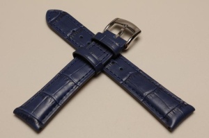 Pasek Stailer Classic 6107, Skórzany, Granatowy, 18mm