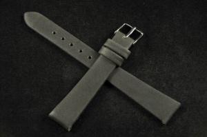 Pasek do zegarka Adriatica 3646, Skórzany, Ciemny szary, 15mm