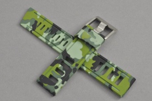 Pasek do zegarka typu Isofrane, Silikonowy, Moro, 20mm